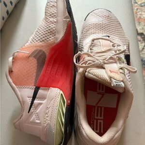 Nike Women's Athletic Shoes - White and Red with Black Accents